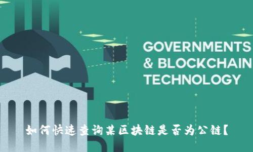 如何快速查询某区块链是否为公链？
